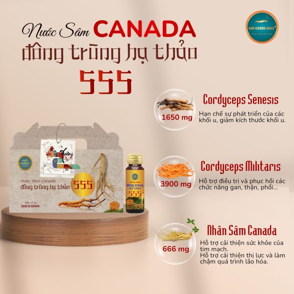 Nước Đông Trùng Hạ Thảo Sâm Canada