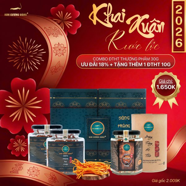 (🔥🔥🔥ƯU ĐÃI 18% + TẶNG 1 HỘP ĐTHT 10G) - COMBO ĐTHT THƯỢNG PHẨM 30G